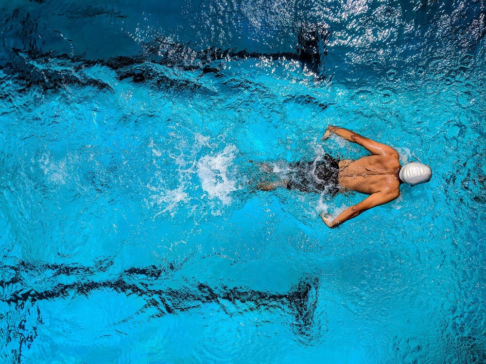 Man participating in 100 mile swim club at YMCA Louisville Man participating in 100 mile swim club at YMCA Louisville