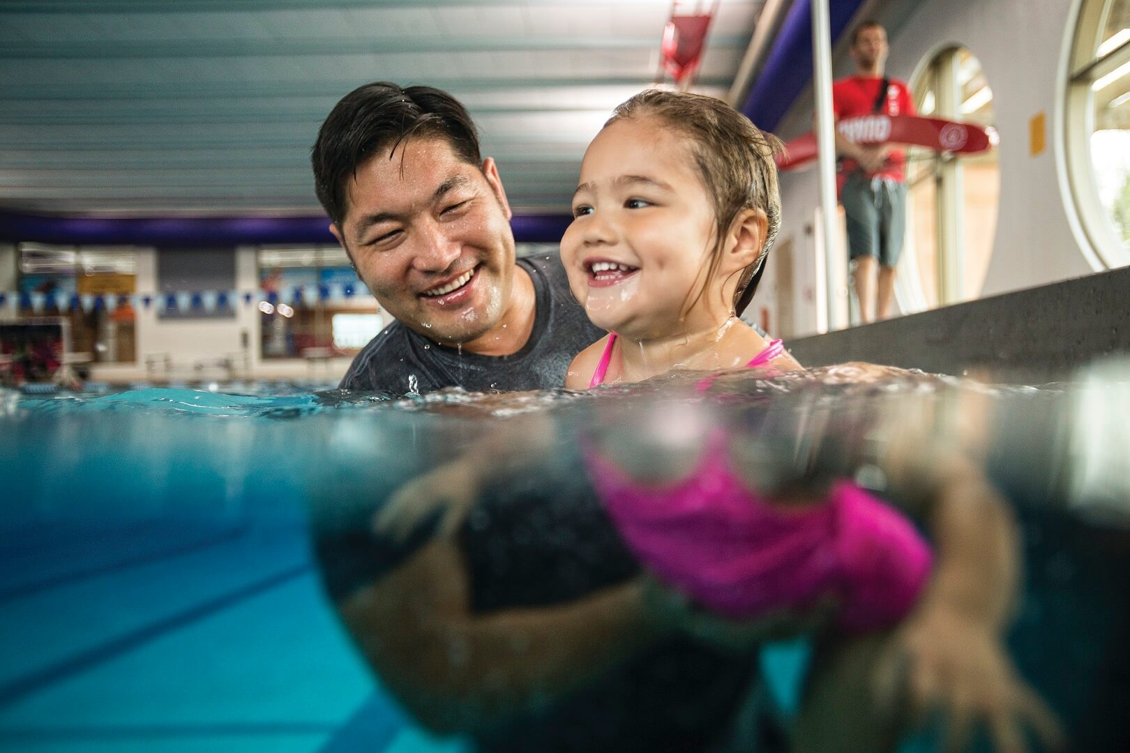 members taking swim lessons members taking swim lessons