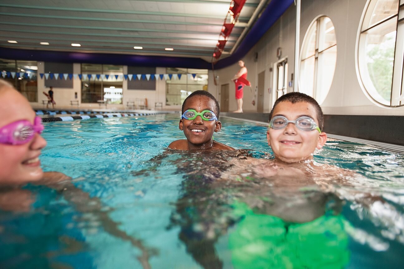 YMCA Louisville members swimming for swim tests YMCA Louisville members swimming for swim tests