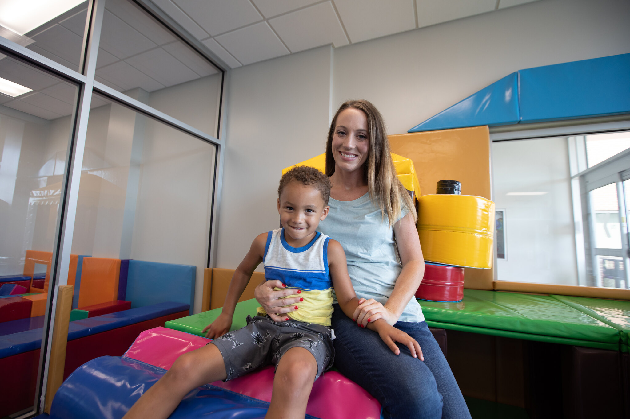 Woman holding a child Woman holding a child