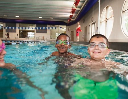 YMCA Louisville members swimming for swim tests YMCA Louisville members swimming for swim tests